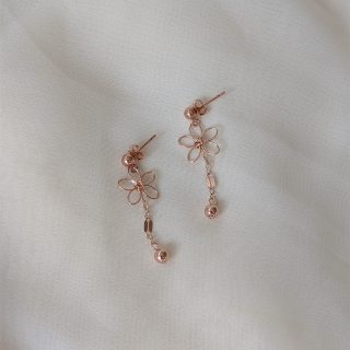 jasmine earrings rose