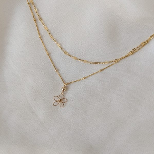 sea lavender necklace gold